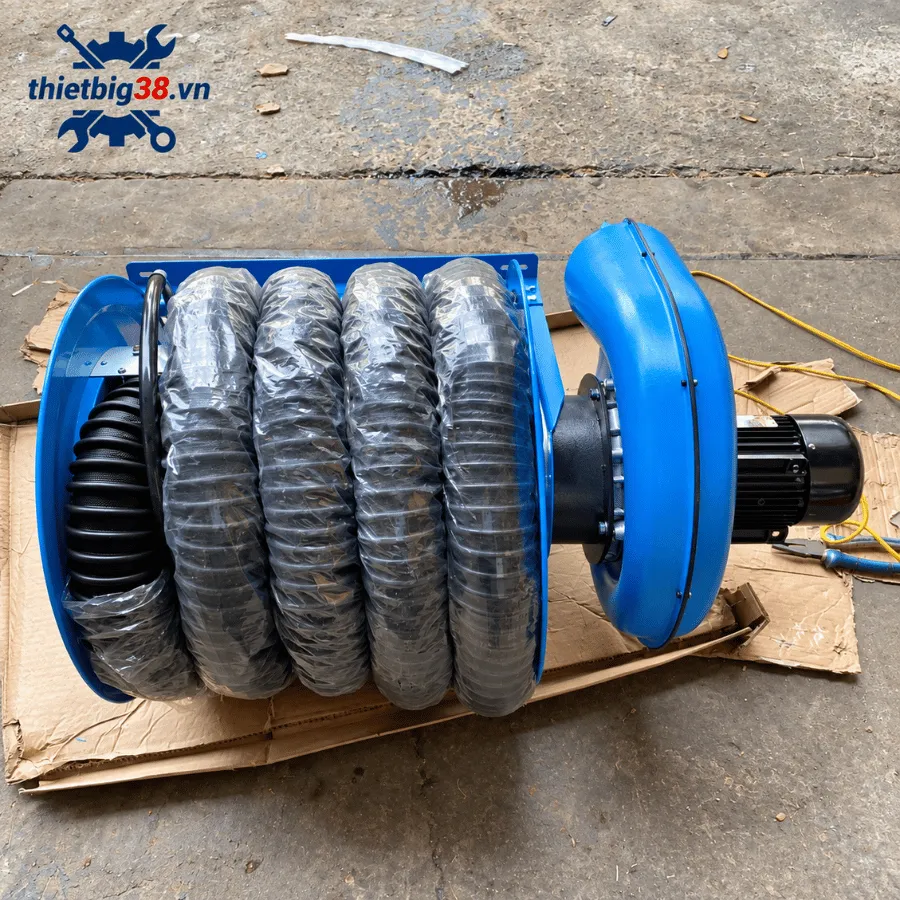Minh họa cụm motor bên hông cuộn ống