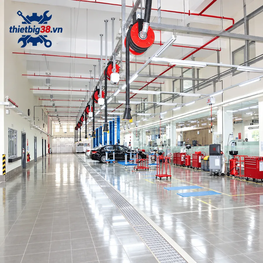 Minh họa bố trí dãy cuộn hút trên cao; màu sắc và cấu hình trong ảnh không đại diện cho model đang bán