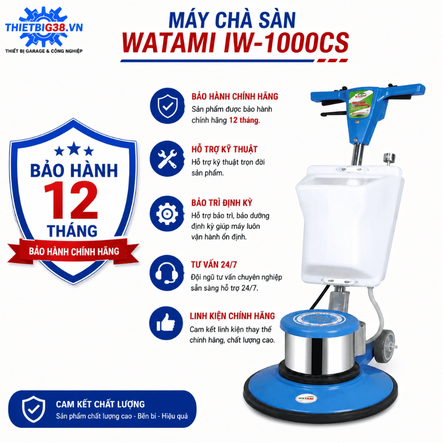 Máy chà sàn công nghiệp WATAMI IW-1000CS chà sàn gạch