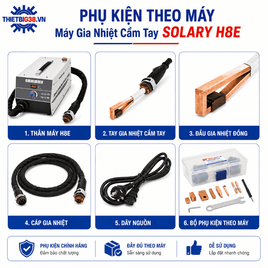 Máy Gia Nhiệt Cầm Tay Solary H8E sử dụng trong garage ô tô