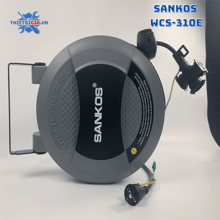 Ổ Cắm Điện Công Nghiệp Tự Rút Lõi Dây 2.5mm² x 3 Lõi Dài 10M Sankos WCS-310E