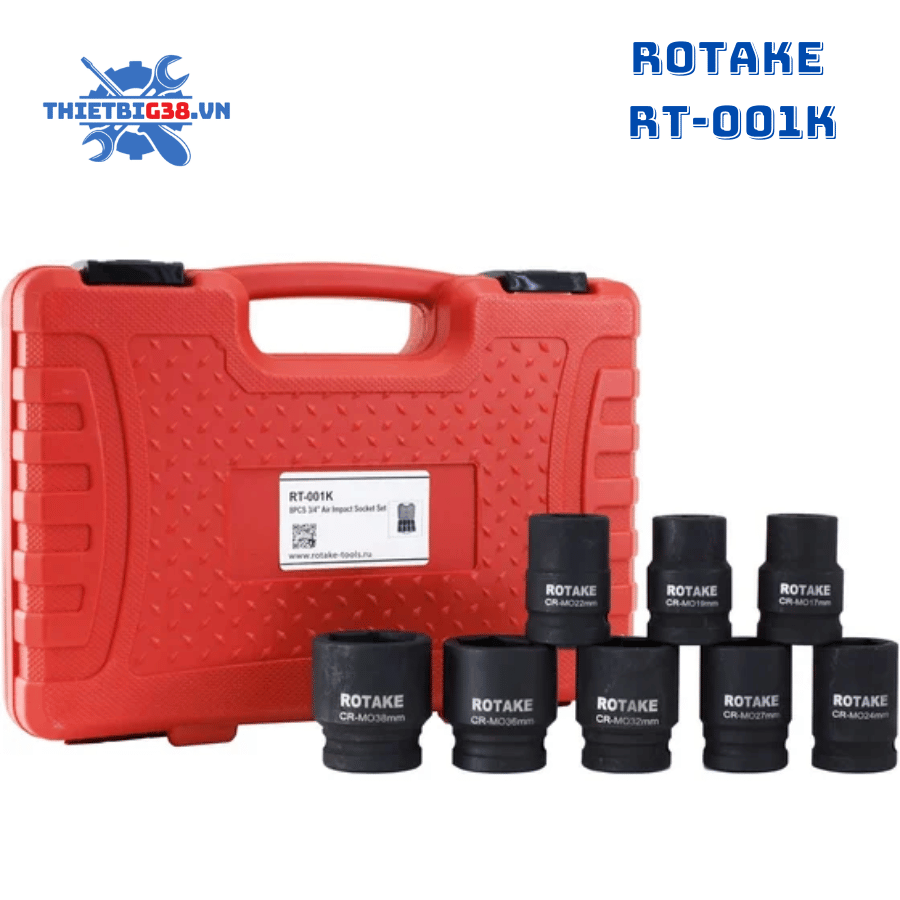Bộ tuýp dài mở bulong 3/4” 8 chi tiết RT-001K