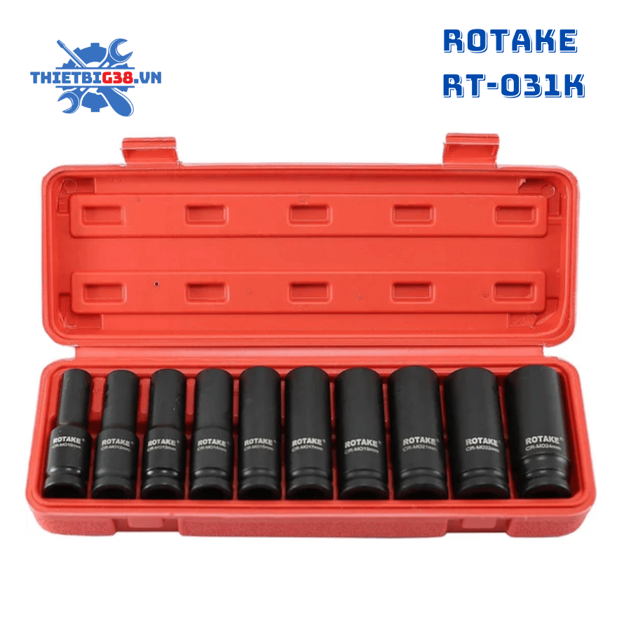 Bộ tuýp dài mở bulong 1/2” 10 chi tiết RT-031K
