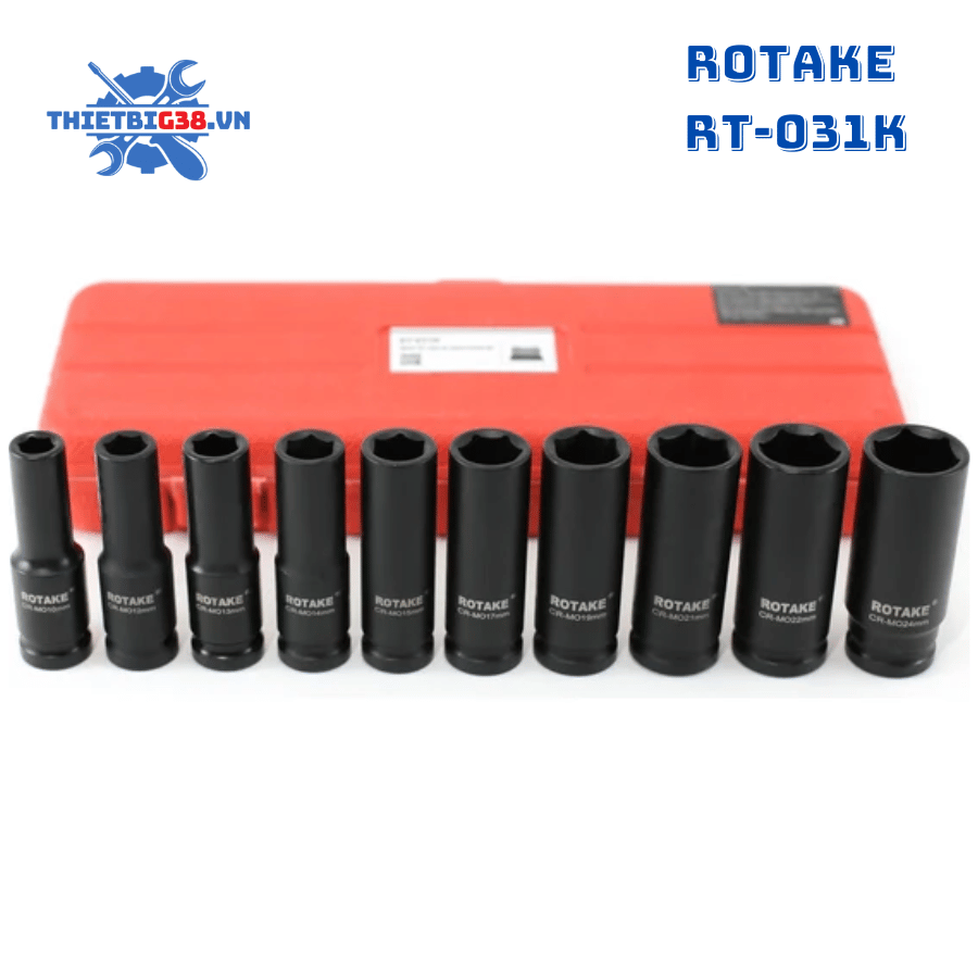 Bộ tuýp dài mở bulong 1/2” 10 chi tiết RT-031K