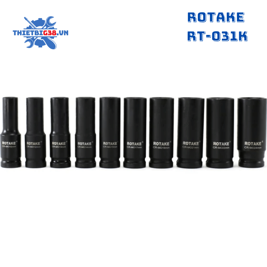Bộ tuýp dài mở bulong 1/2” 10 chi tiết RT-031K