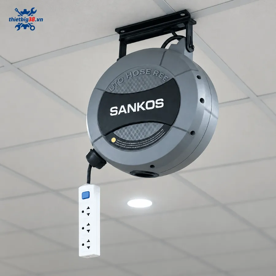 Cuộn dây điện tự rút 1.5mm2x2 lõi dài 15M Sankos SCS-315E