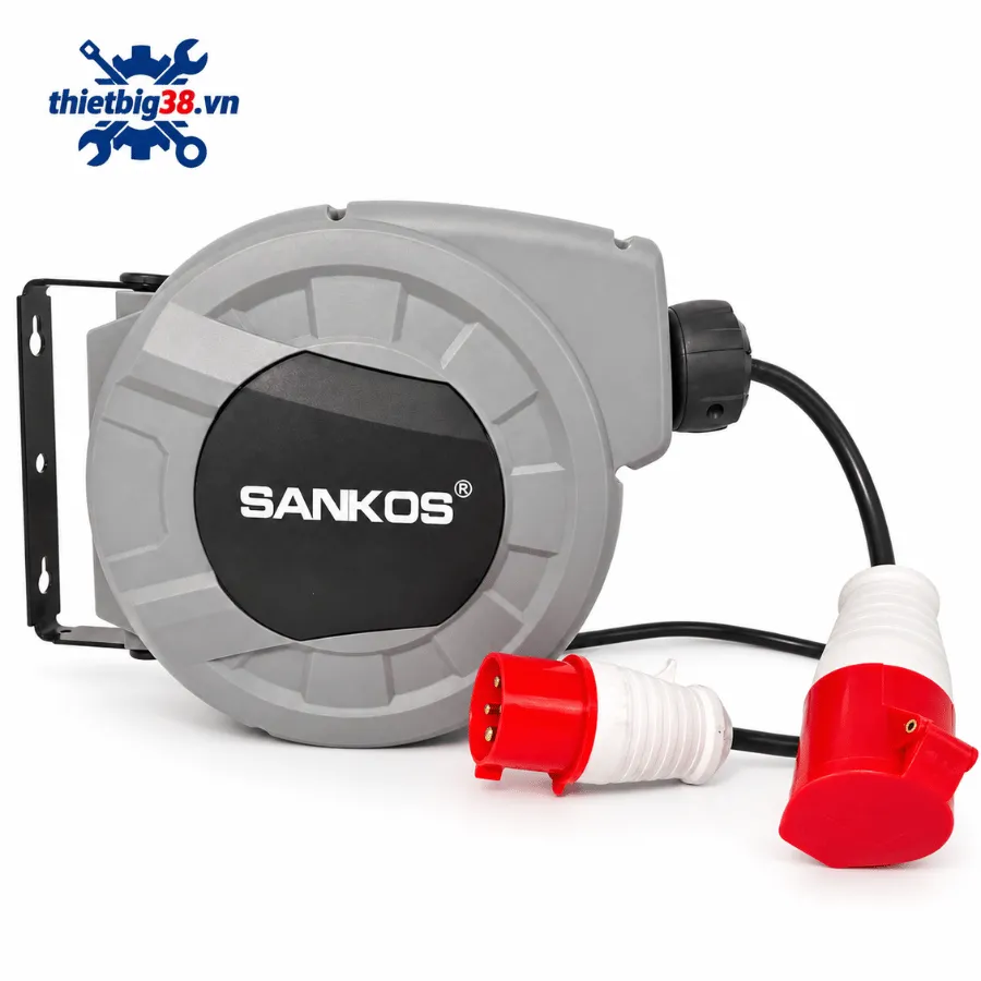 Cuộn dây điện tự rút 2.5mm2x4 lõi dài 15M Sankos SK-25415