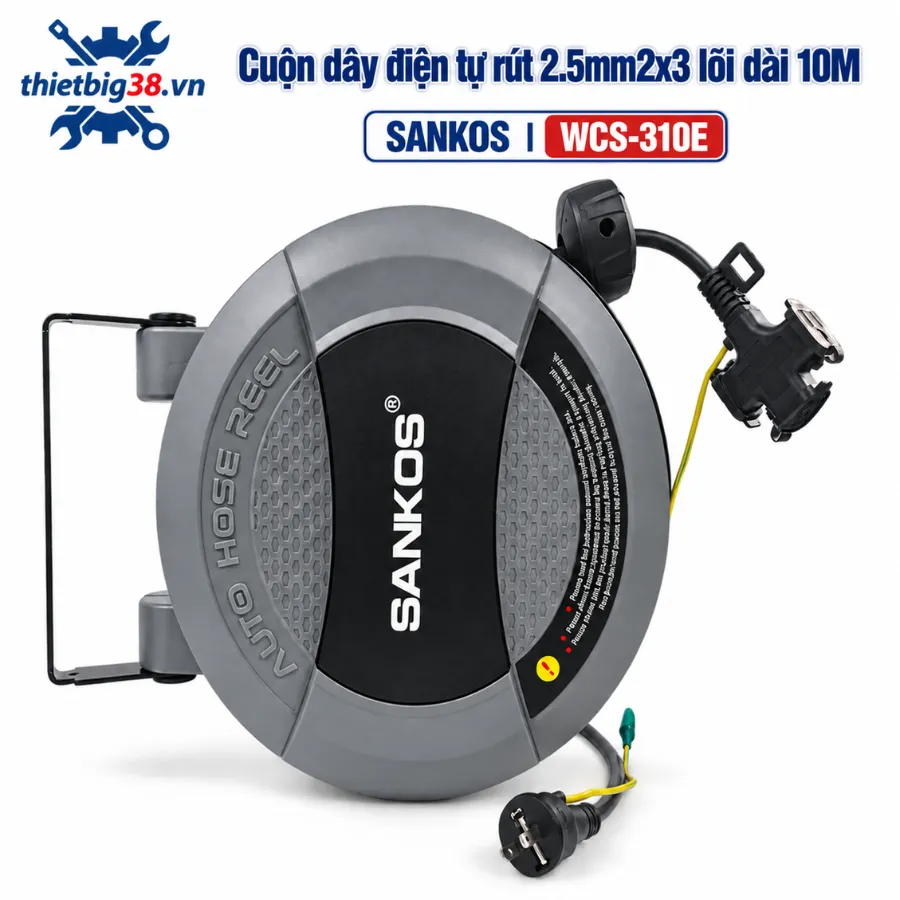 Cuộn dây điện tự rút 2.5mm2x3 lõi dài 10M Sankos WCS-310E