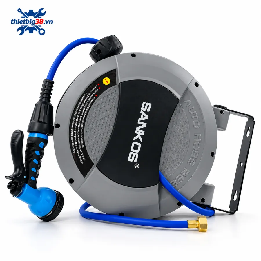 Lắp đặt Cuộn dây nước tự rút 10m Sankos SWR-415P