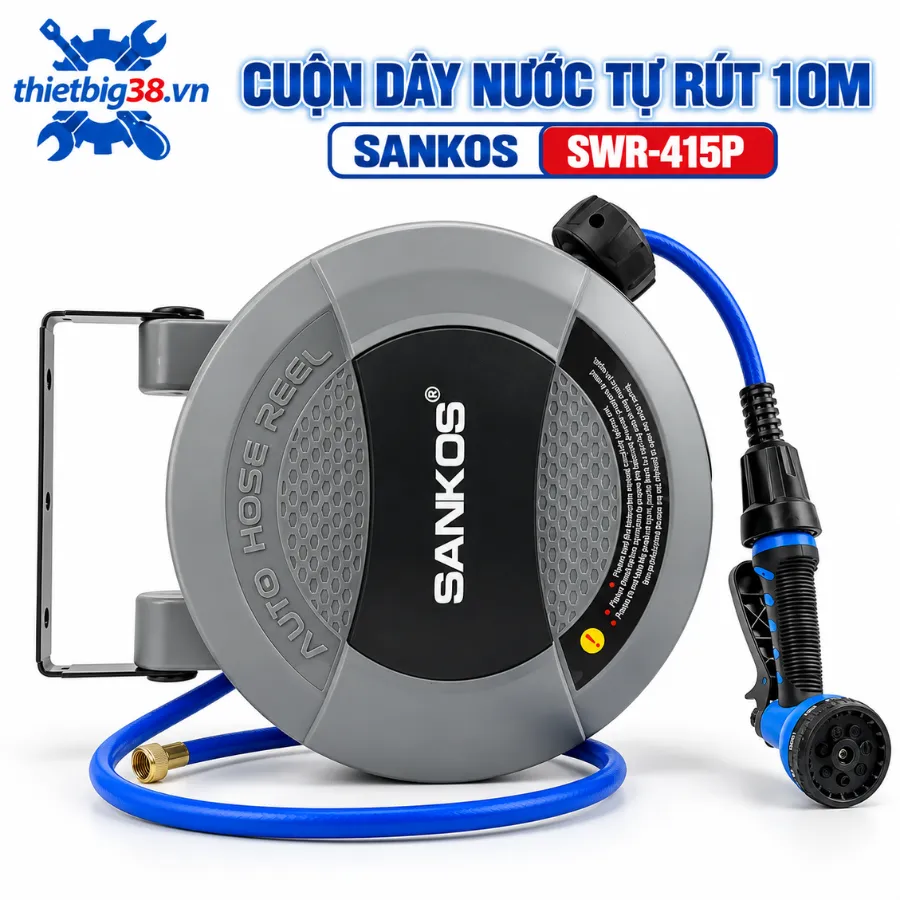 Cuộn dây nước tự rút 10m Sankos SWR-415P