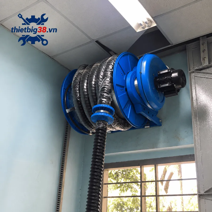 Cuộn hút khí thải ô tô dạng treo có Motor Hút CLF CLF200707508F0.75
