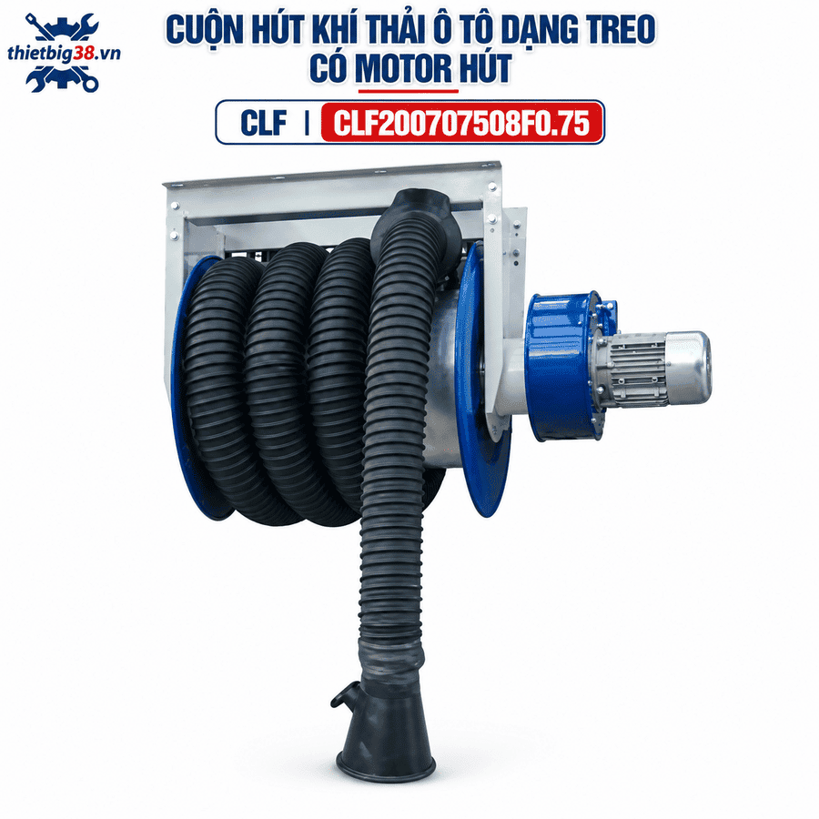 Cuộn hút khí thải ô tô dạng treo có Motor Hút CLF CLF200707508F0.75