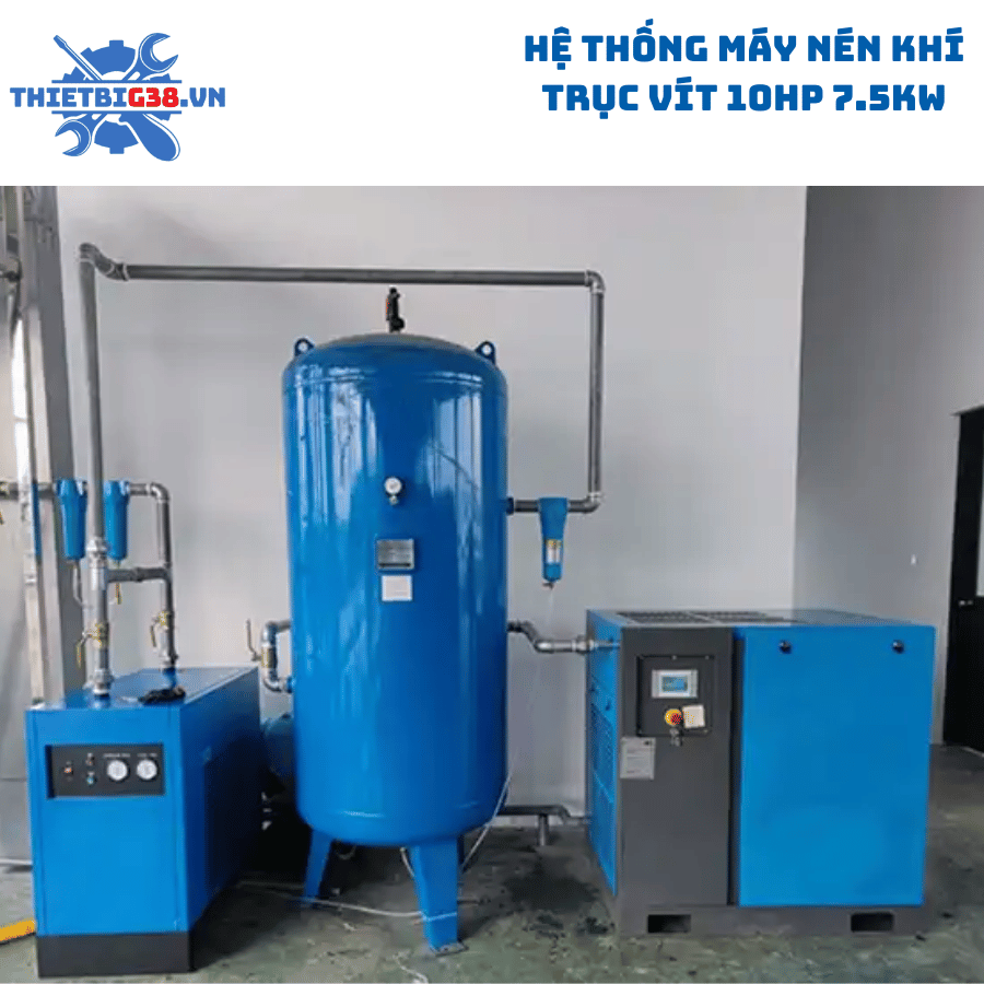 Hệ thống khí nén 15kw biến tần IWATAMI 