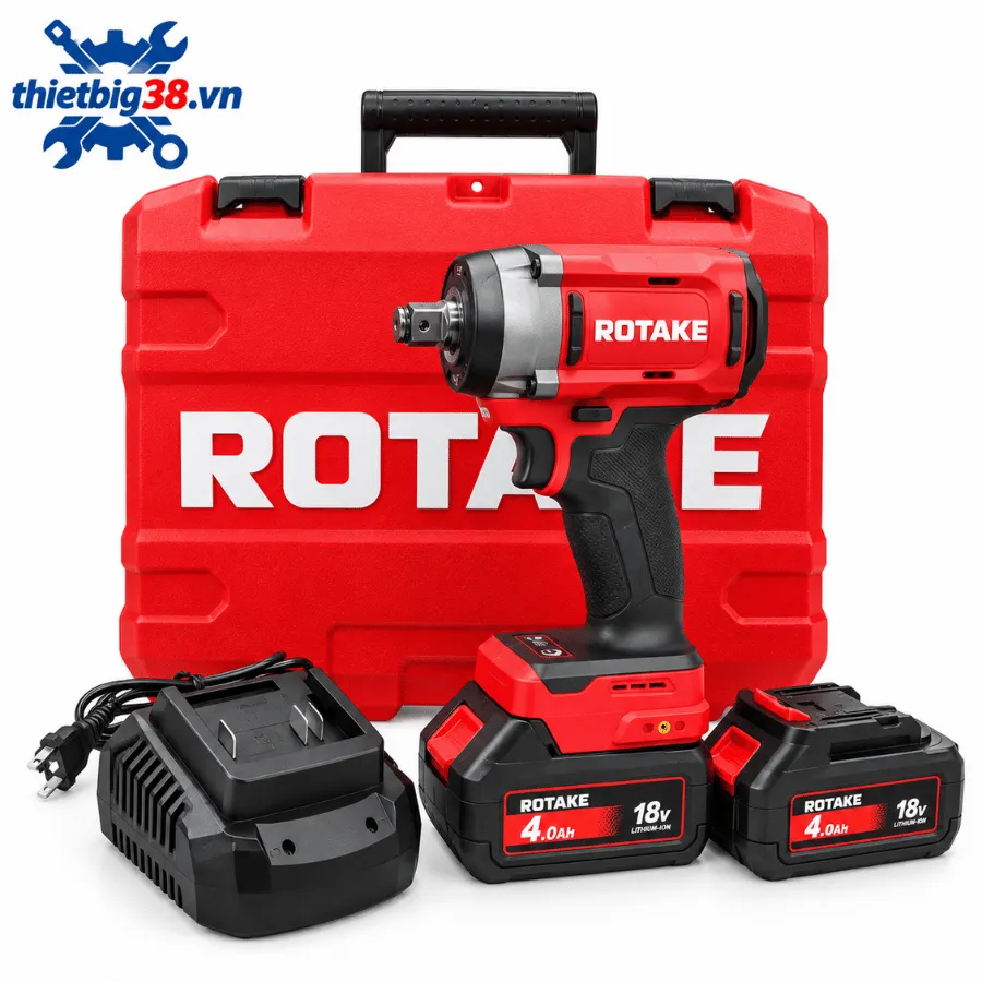 Súng siết bu lông cầm tay 1/2 inch bằng pin Rotake T1-40D