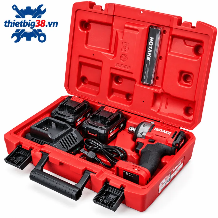 Súng siết bu lông cầm tay 1/2 inch bằng pin Rotake T1-40D