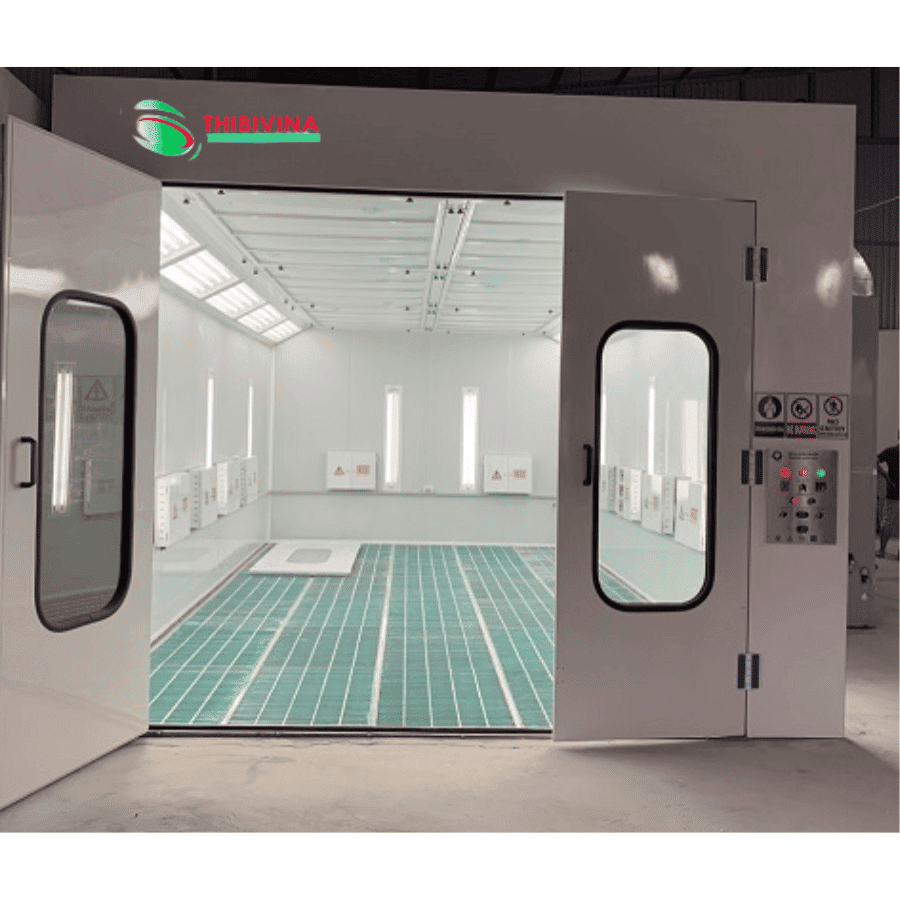 Phòng Sơn Sấy Hồng Ngoại Lắp Âm Sàn 3 Quạt 15.5KW – 5 Sàn Hở