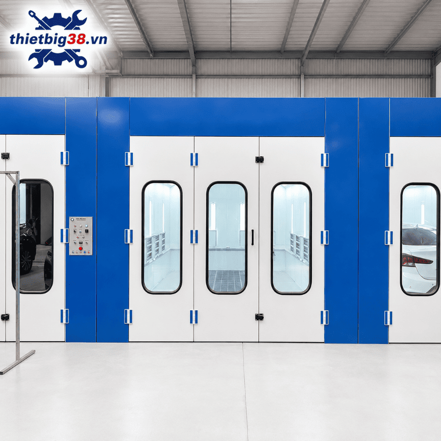 Phòng sơn sấy ô tô Hồng ngoại âm sàn 2 quạt 4KW có 3 sàn Grating G0407-20830-3
