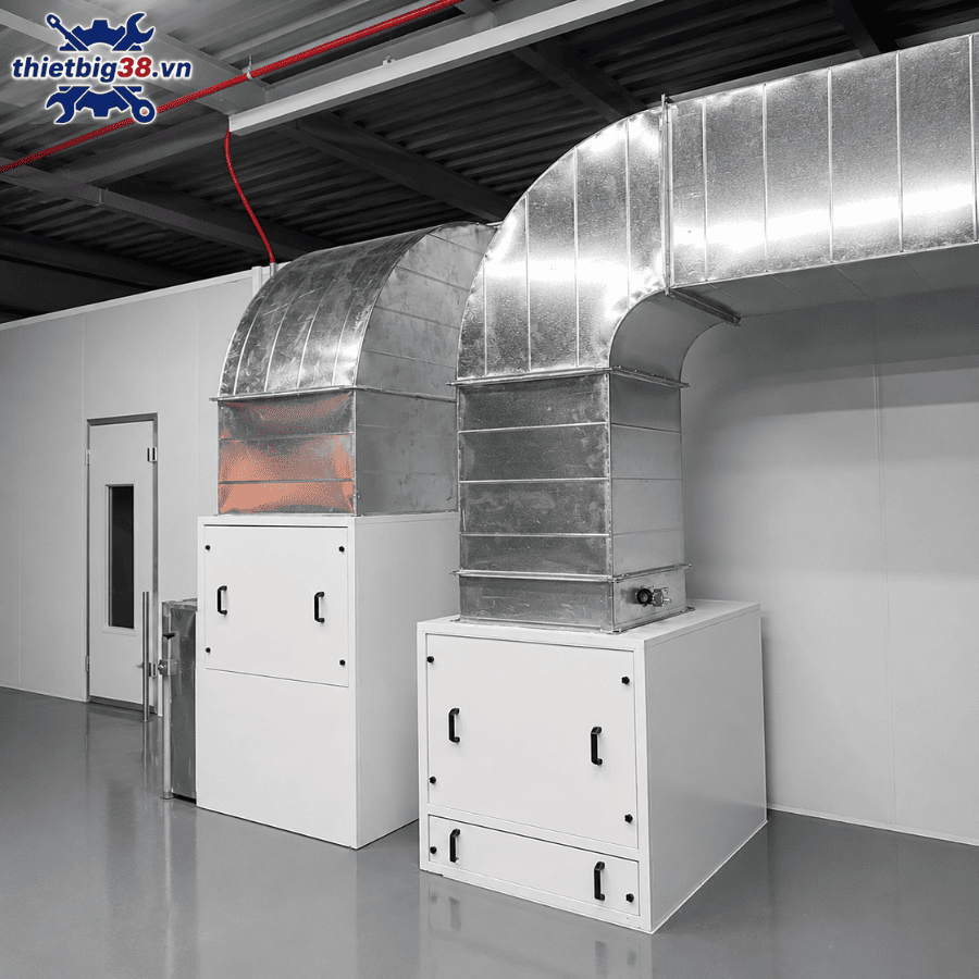 Phòng sơn sấy ô tô Hồng ngoại âm sàn 2 quạt 4KW có 3 sàn Grating G0407-20830-3