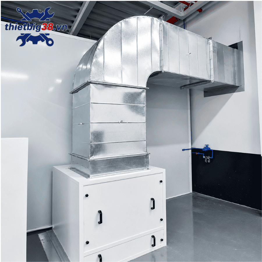 Phòng sơn sấy ô tô hồng ngoại âm sàn 2 quạt 7.5KW có 3 sàn Grating W0407-21530-3