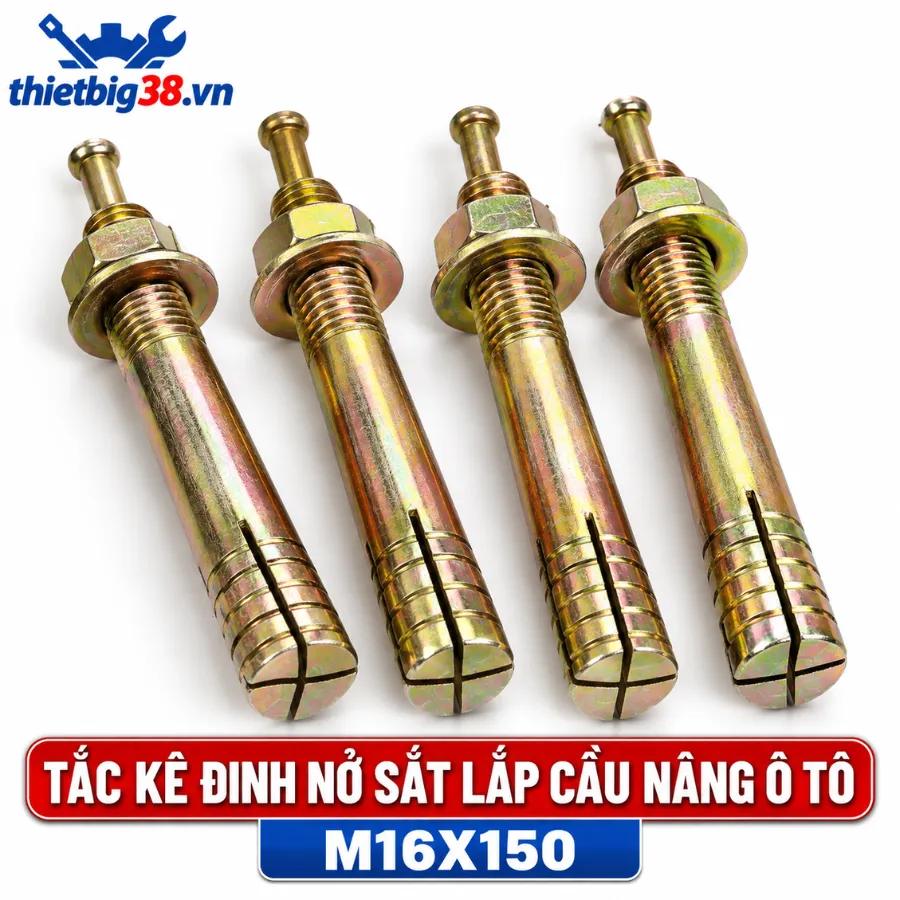 Tắc kê đinh nở sắt lắp cầu nâng ô tô M16x150mm Ravagi lift M16X150mm