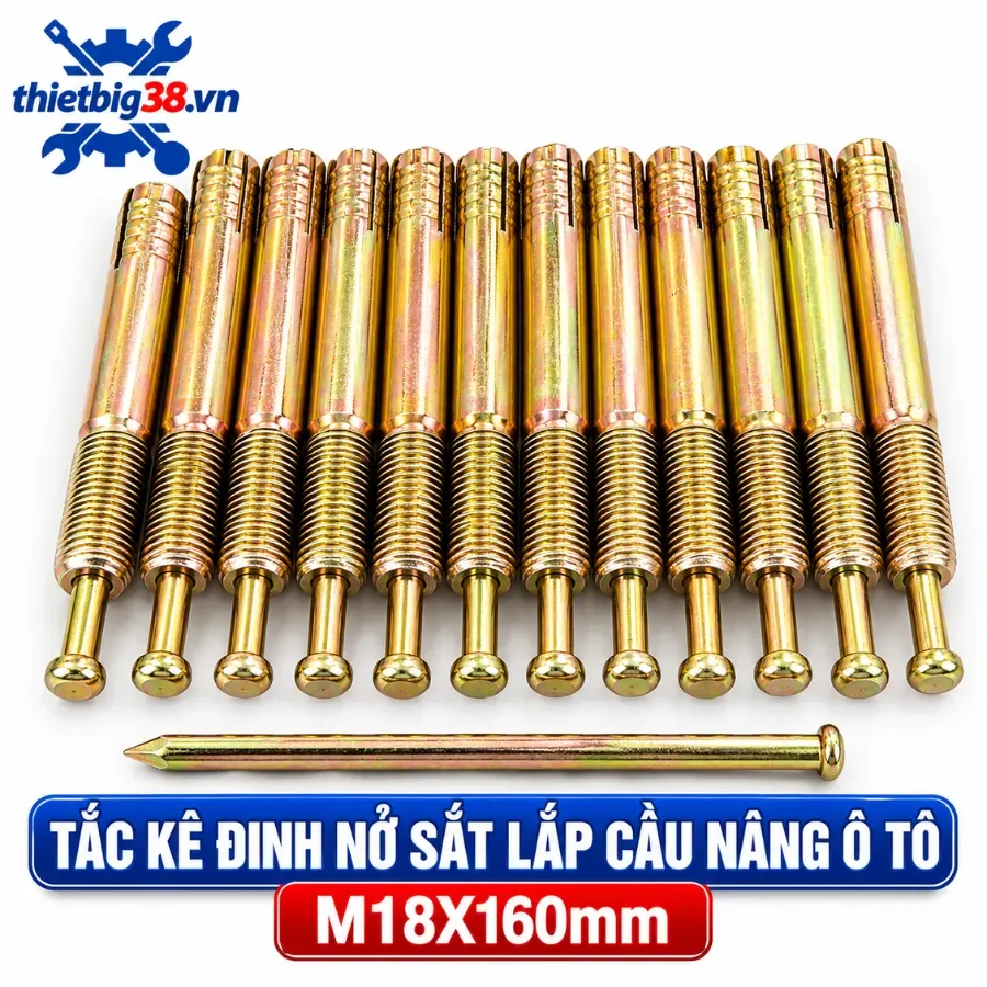 Tắc kê đinh nở sắt lắp cầu nâng ô tô M18X160mm Ravagi lift M18X160mm