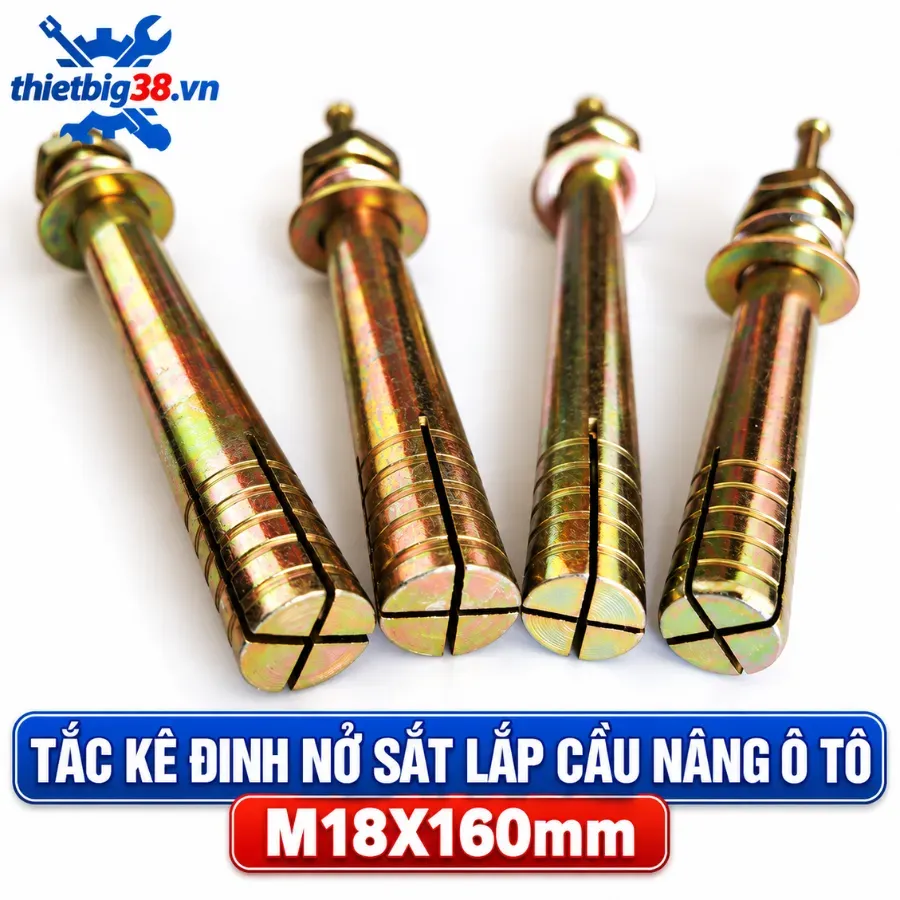 Tắc kê đinh nở sắt lắp cầu nâng ô tô M18X160mm Ravagi lift M18X160mm