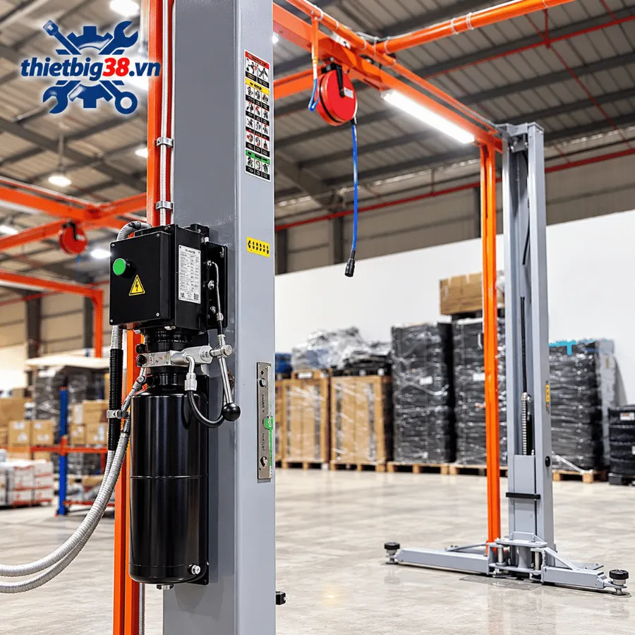 Mô tơ 2,2kW Mô tơ bơm nhớt cầu nâng ô tô 2 trụ 4 trụ điện 220V Ravagi Lift MT-220V
