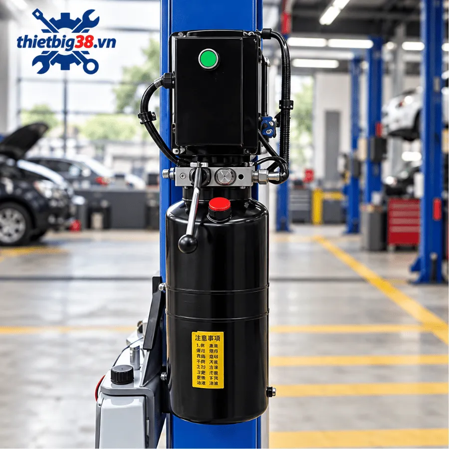 Mô tơ bơm nhớt cầu nâng ô tô 2 trụ 4 trụ điện 380V Ravagi Lift MT-380V