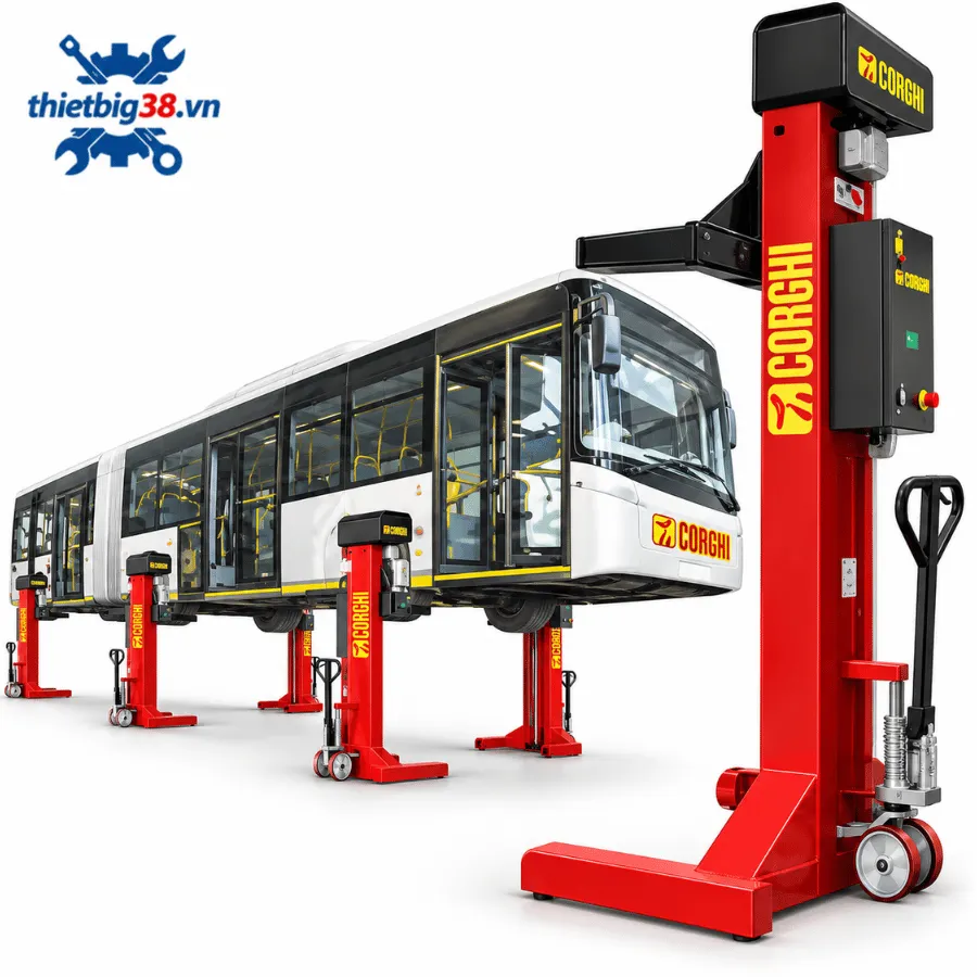 Cầu nâng 4 trụ độc lập 7.5 tấn/1 trụ Corghi ERCO-LE75-4