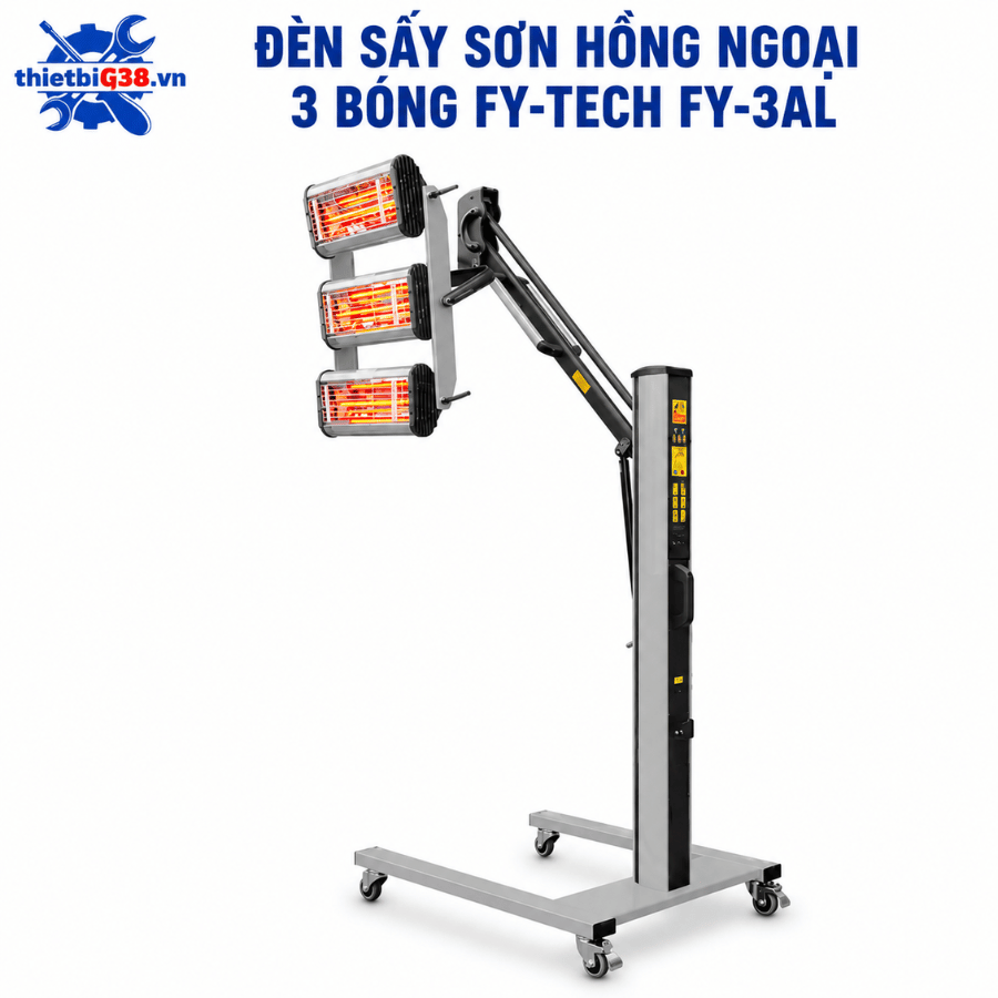 Đèn sấy sơn ô tô 3 bóng FY-TECH FY-3AL