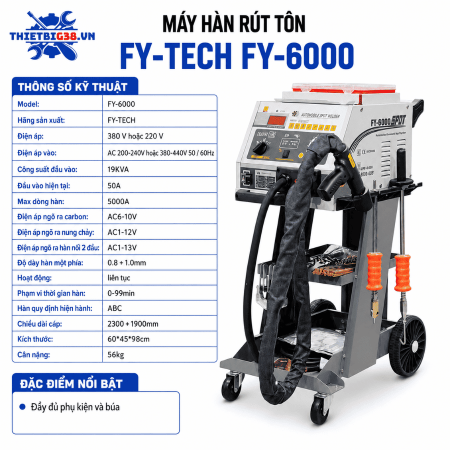 Máy hàn rút tôn FY-TECH FY-6000