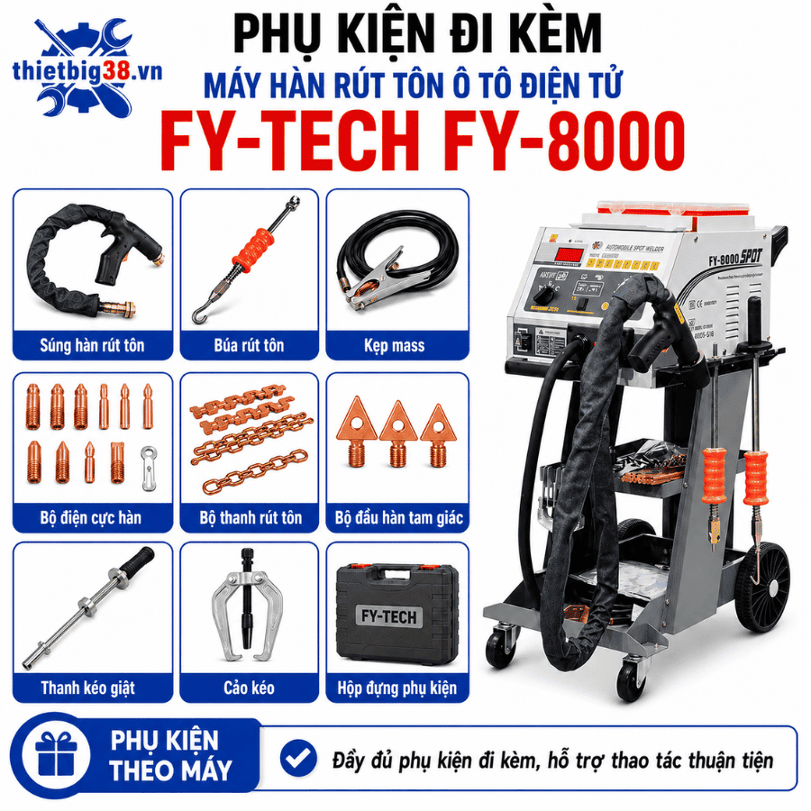 Máy hàn rút tôn ô tô điện tử FY-TECH FY-8000