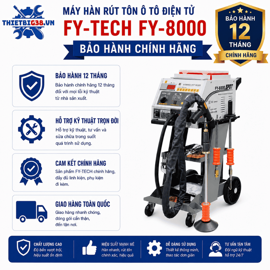 Máy hàn rút tôn ô tô điện tử FY-TECH FY-8000