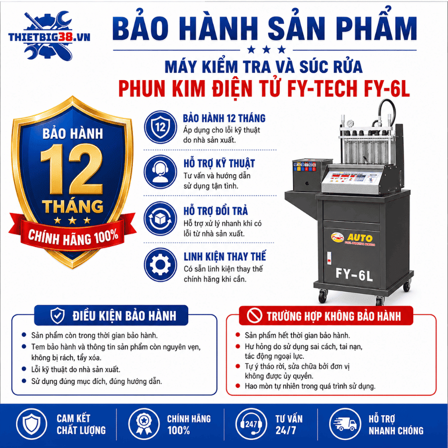 Máy kiểm tra và súc rửa phun kim điện tử FY-TECH SE-6