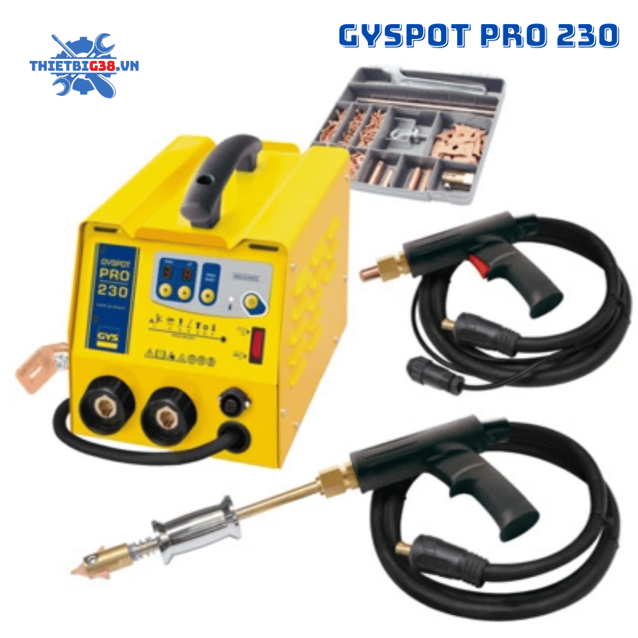 Máy hàn rút tôn xách tay 2 súng hàn GYSPOT PRO 230