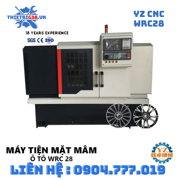 Máy tiện mặt mâm xe Ô Tô YZ CNC WRC22