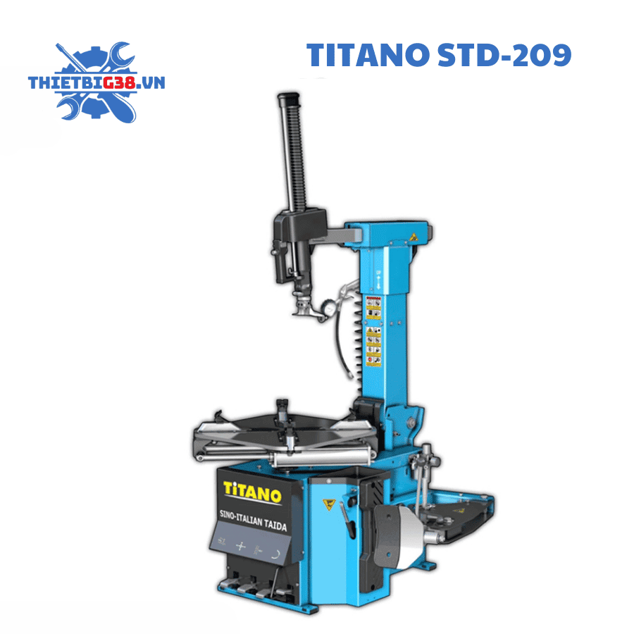 Máy ra vào lốp xe con công nghệ Italy Titano STD-209 - Mâm 12-24 inch