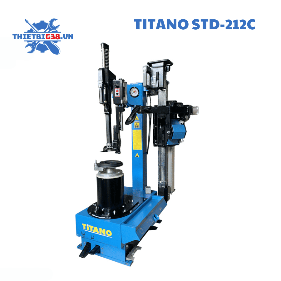 Máy tháo vỏ lưu động của Ý Titano STD-212C - 10-24 inch, Không mâm kẹp, Không lơ via, Lắp trên thân xe, Hoạt động bằng khí nén