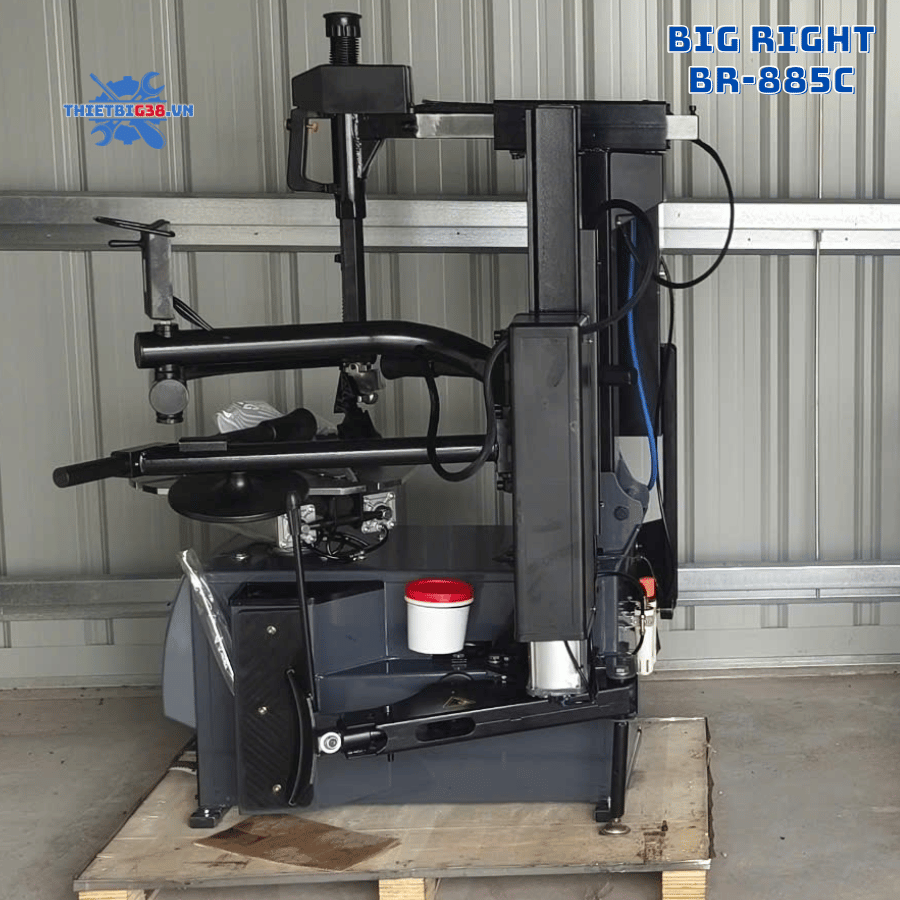 Máy ra vào vỏ lốp ô tô xe mô tô BIG RIGHT BR-885C có tay tì đè trợ lực 10inch - 24 inch