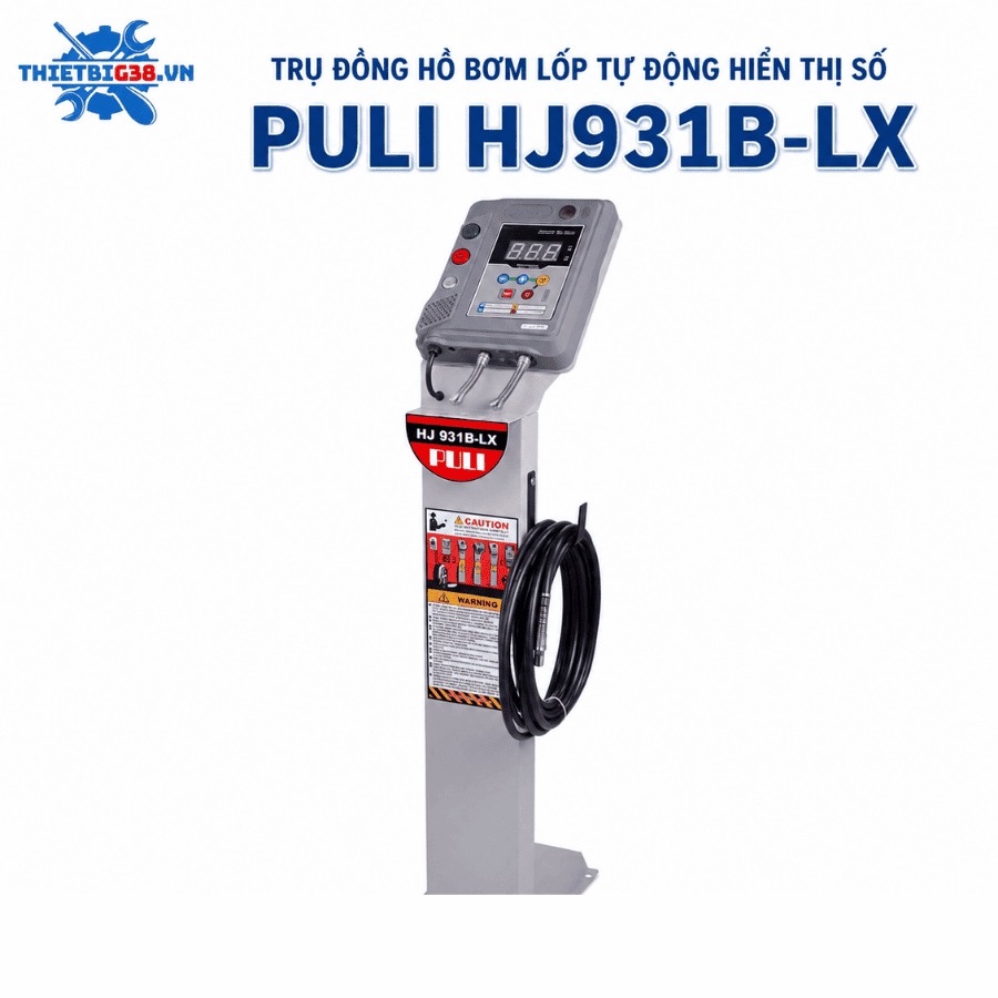 Trụ đồng hồ bơm lốp tự động hiển thị số PULI HJ931B-LX