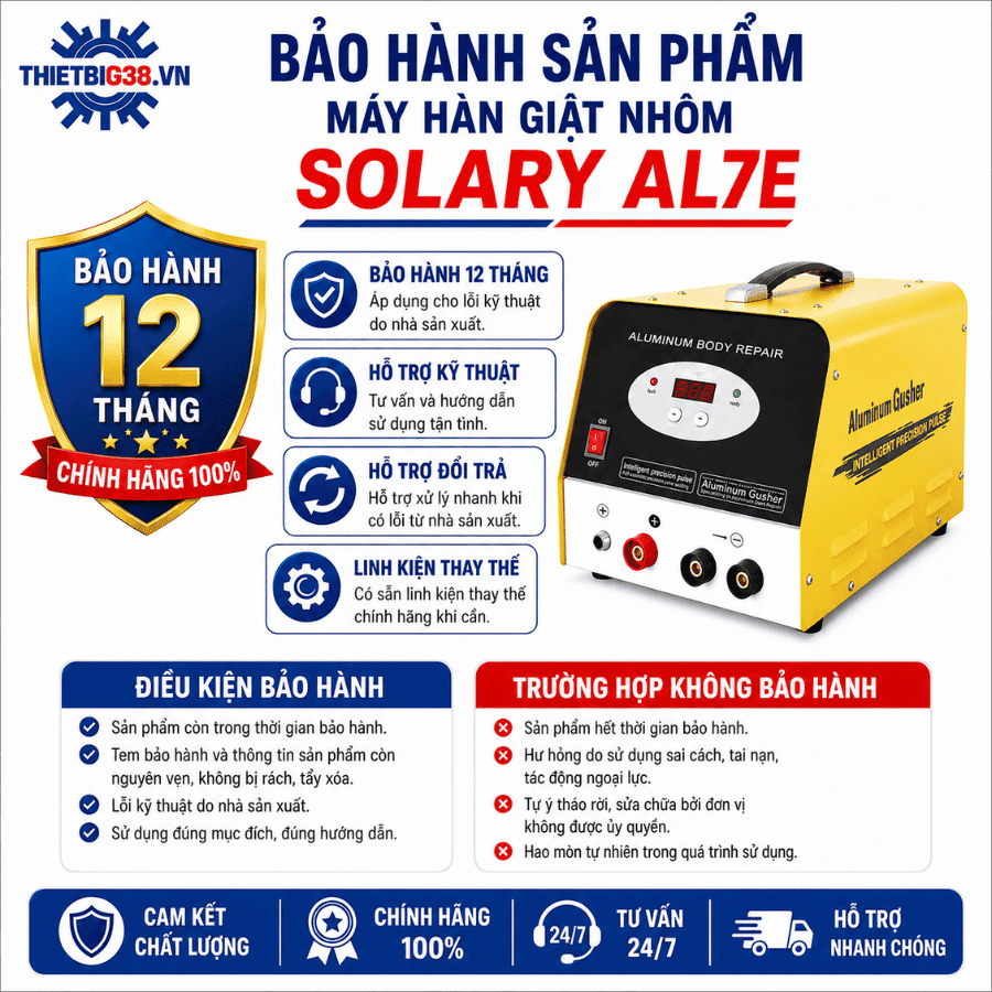Máy Hàn Giật Nhôm Solary AL7E