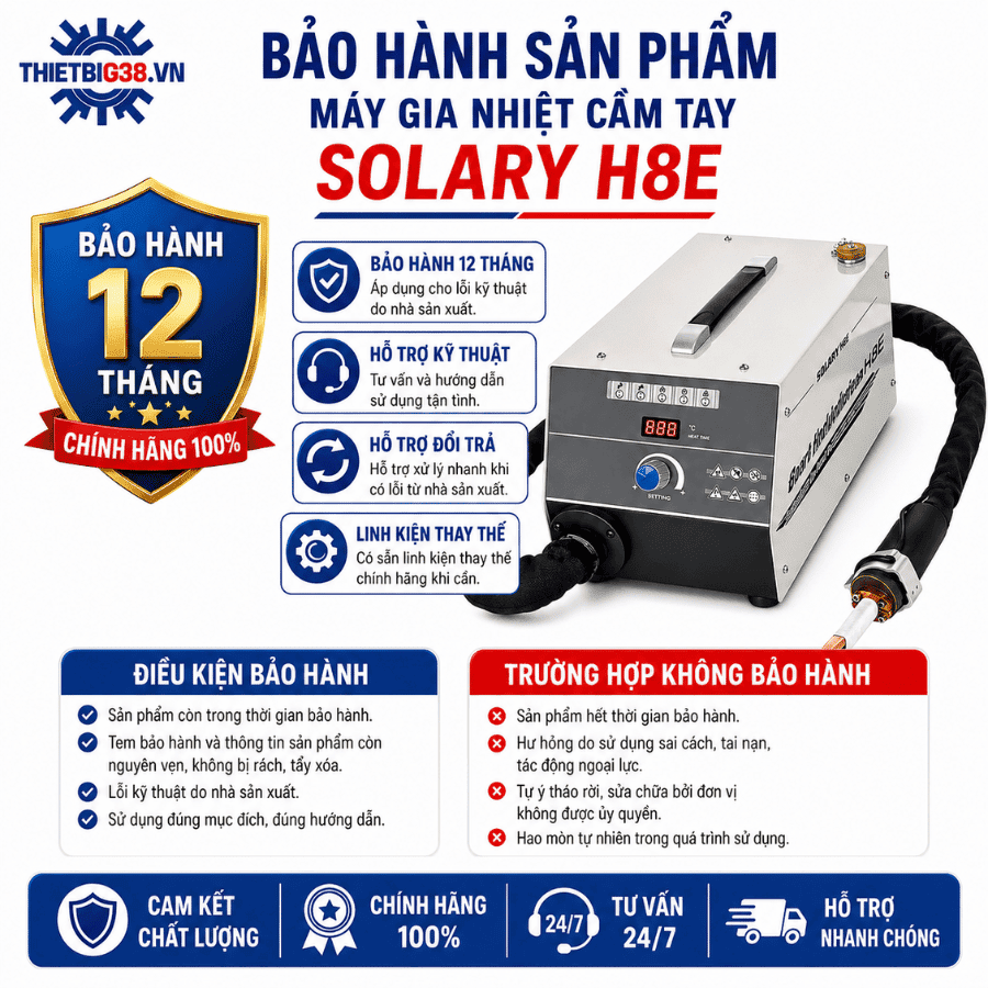 Máy Gia Nhiệt Cầm Tay Solary H8E