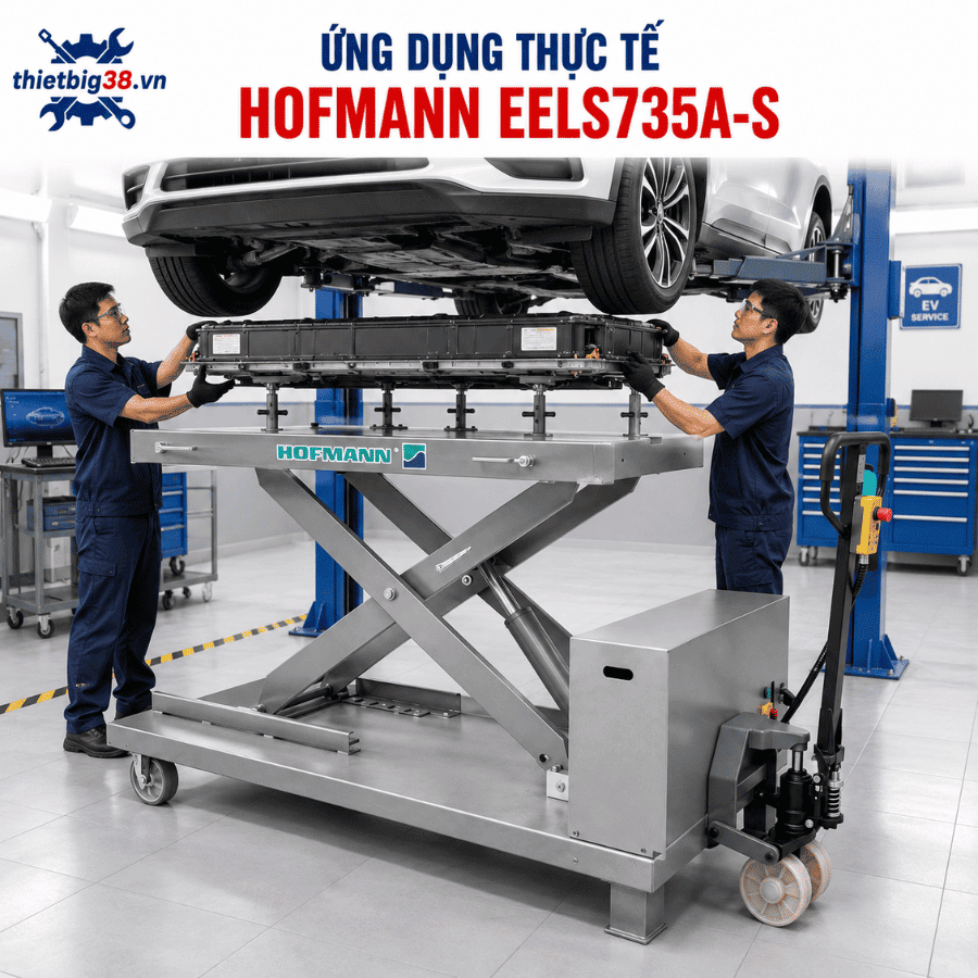 Bàn Nâng Pin Xe Ô Tô Điện Hofmann EELS735A-S 1.2 Tấn