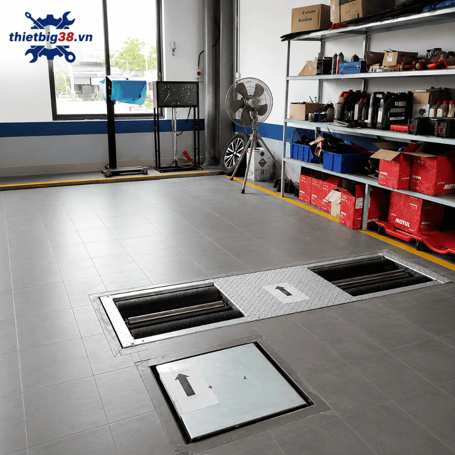 Thiết bị kiểm tra phanh trọng tải 4 tấn Hofmann Brekon 204