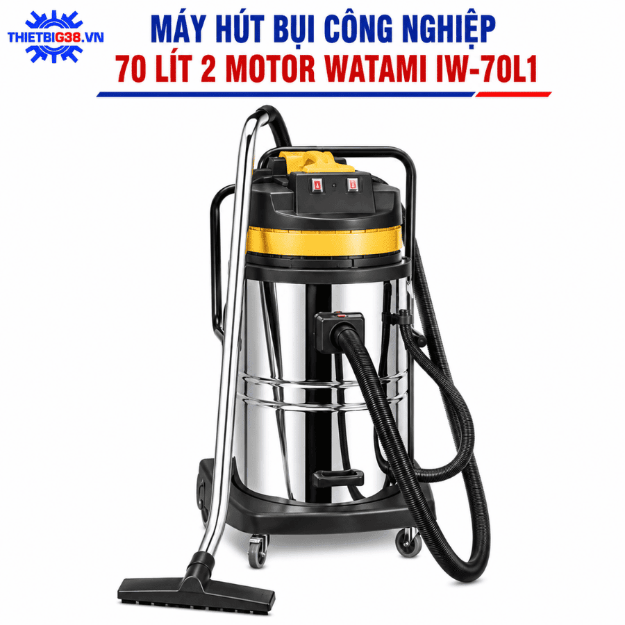Máy Hút Bụi Công Nghiệp 70L 2 Motor WATAMI IW-70L1