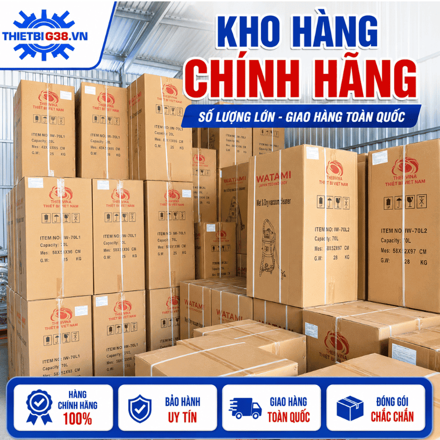 Máy Hút Bụi Công Nghiệp 80L 3 Motor WATAMI IW-80L1