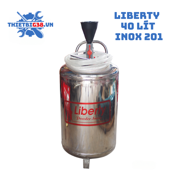 Bình tạo bọt tuyết Liberty LBT-40 - Inox 201, 40L, Dây phun 8 mét, Φ10