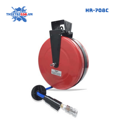 Cuộn dây hơi tự rút vỏ sắt HR-708C - 8x12mm, Dài 15m