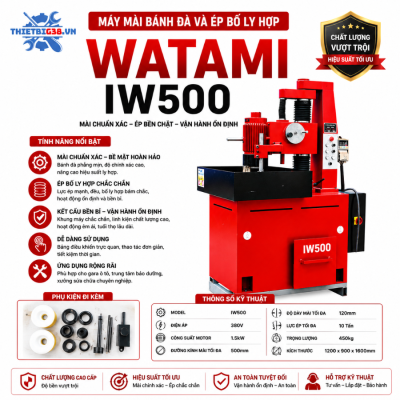 Máy Mài Bánh Đà Và Ép Bố Ly Hợp WATAMI IW500