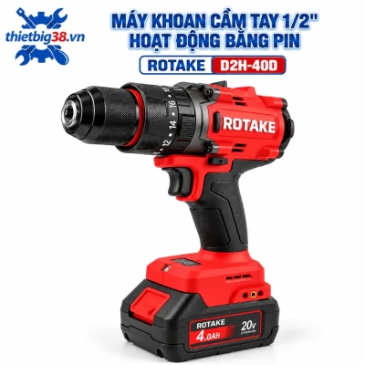 Máy khoan cầm tay 1/2 inch hoạt động bằng pin ROTAKE D2H-40D